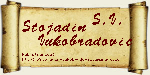Stojadin Vukobradović vizit kartica